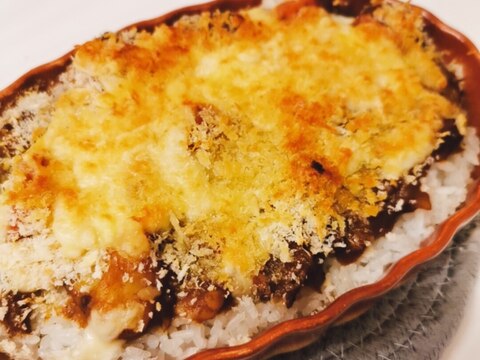 余ったカレーでチーズドリア